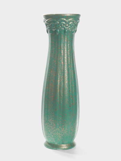 Ваза напольная «Боно», талия, 59×13 см, керамика, бирюзовая