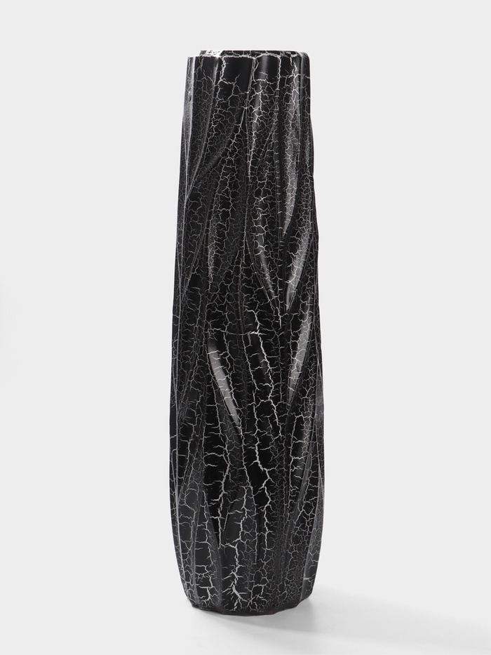 Ваза для цветов напольная «Балфри», 60×13 см, керамика, чёрная - Фото 1