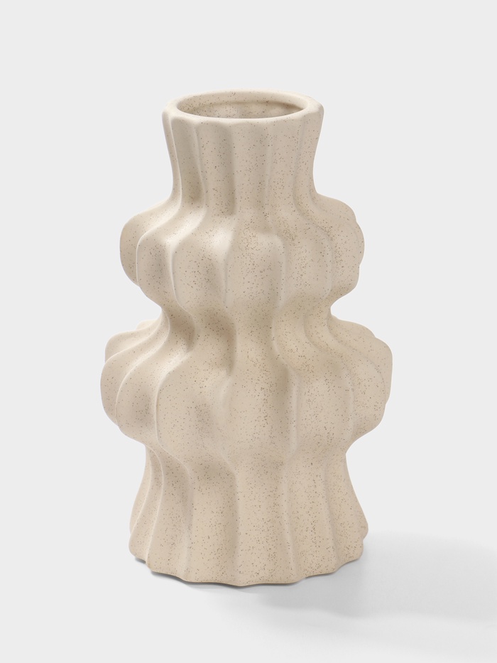 Ваза «Виргил», 20×10 см, керамика, молочная - Фото 1