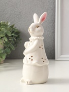 Фигурка светящаяся «Зайка с тюльпаном», керамика, белый, 6×6×16 см - фото 809426301