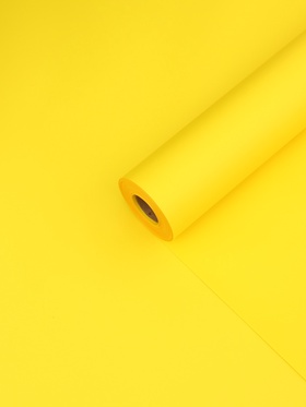 Пленка для цветов, матовая, желтая, 0.57×30 м ±5 %, 65 мкм