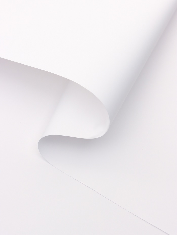 Пленка для цветов тонированная, матовая, белый, 0.5×30 м±5%, 65 мкм - Фото 1