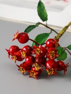 Цветы искусственные «Шиповника пучок», h=23 см, красные - фото 65466481