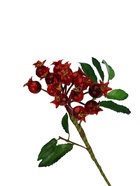 Цветы искусственные «Шиповника пучок», h=23 см, красные  (артикул 10935353)  большой выбор товаров оптом и в розницу по низким ценам с доставкой