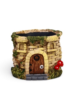 Декоративный горшок для цветов «Замок», 14×14×11 см, керамический, Greengo