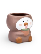 Декоративный горшок для цветов «Пингвины», 9×9×6 см, керамический, МИКС, Greengo - Фото 2