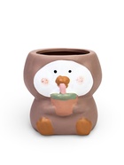 Декоративный горшок для цветов «Пингвины», 9×9×6 см, керамический, МИКС, Greengo  (артикул 10935886)  большой выбор товаров оптом и в розницу по низким ценам с доставкой