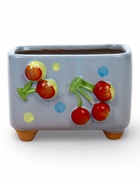 Декоративный горшок для цветов «Вишни», 9×7×8 см, керамический, Greengo - Фото 2