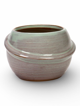 Декоративный горшок для цветов «Сатурн», 6×6×6 см, керамический, синее, Greengo