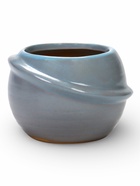 Декоративный горшок для цветов «Сатурн», 6×8.8×8.5 см, керамический, голубое, Greengo - фото 65568345