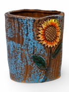 Декоративный горшок для цветов «Подсолнух», 9×9×10 см, керамический, Greengo - фото 809426462