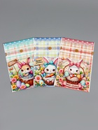 Пакет полиэтиленовый подарочный «Заяц с цветами», с завязками, 15×23±1 см 10942848