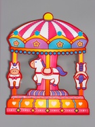 Пакет подарочный, с zip-lock застежкой «Карусель» с окном, 18×17+7 см 10947528