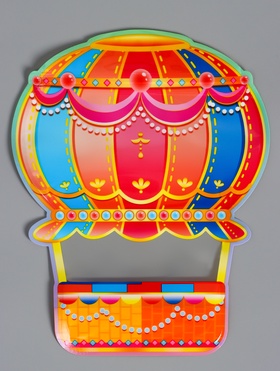 Пакет подарочный, с zip-lock застежкой «Воздушный шар» с окном, 17.5×19+4 см