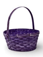 Корзина плетеная 26 х 12 х _ см, ручка складная h=21 см сиреневый (к7707692) 10918305