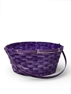 Корзина плетеная 26 х 12 х _ см, ручка складная h=21 см сиреневый (к7707692) 10918305