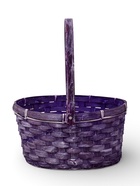 Корзина плетеная 26 х 12 х _ см, ручка складная h=21 см сиреневый (к7707692) 10918305