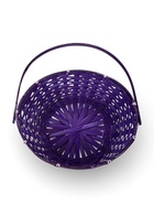 Корзина плетеная 26 х 12 х _ см, ручка складная h=21 см сиреневый (к7707692) 10918305