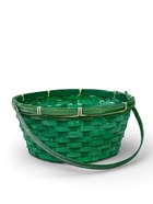 Корзина плетеная 26 х 12 х _ см, ручка складная h=21 см зеленый (к9439830) 10918307