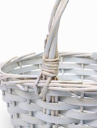 Корзина плетеная ива 28 х 20 х 11 см ручка 14 см, белый 10918308