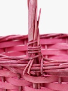 Корзина плетеная ива 28 х 20 х 11 см ручка 14 см, розовый 10918309