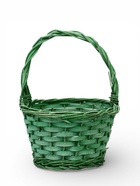 Корзина плетеная ива 28 х 20 х 11 см ручка 14 см, зеленый - фото 68174669