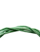 Корзина плетеная ива 28 х 20 х 11 см ручка 14 см, зеленый - фото 68174672