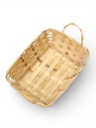 Корзина плетеная 24 х 20 х 8 см,боковые ручки, натуральный квадрат - фото 68174689