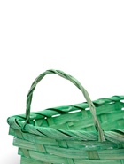 Корзина плетеная 24 х 20 х 8 см,боковые ручки, зеленый квадрат - фото 68174693