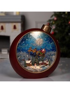 УЦЕНКА Фигура светодиодная «Ночные огни», 20.9×21.3×8.5 см, музыка, от батареек ААх3, USB, свечение тёплое белое 10982001