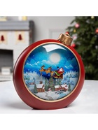 УЦЕНКА Фигура светодиодная «Ночные огни», 20.9×21.3×8.5 см, музыка, от батареек ААх3, USB, свечение тёплое белое 10982001