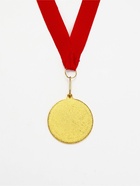 Медаль с уф-печатью «С юбилеем», диам. 5 см, золотая, с лентой (комплект 2 шт) - фото 65466587