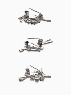 Броши «Балеринки», набор 3 шт. МИКС в серебре - фото 65466621