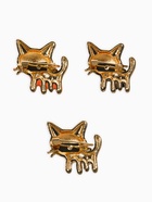 Броши «Котята», набор 3 шт. миксы в золоте - фото 65466624