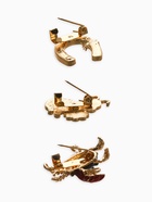 Броши «Счастливый случай», набор 3 шт. цветной в золоте 10904631