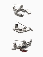 Броши «Счастливый случай», набор 3 шт. цветной в серебре 10904632