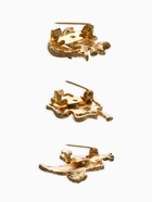 Броши «Голубь, клевер, подснежник», набор 3 шт. цветной в золоте - фото 65466645