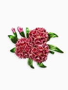 Брошь «Цветы Астры», розово-фиолетовая в золоте - Фото 1