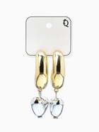 Серьги «Новый стиль. Сердечки», d=3 см, цвет золото-серебристый 10904825