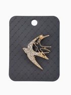 Брошь «Ласточки», белая в золоте - фото 65466692