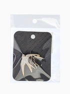 Брошь «Ласточки», белая в золоте - фото 65466694