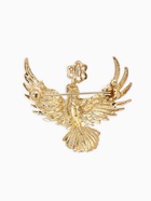 Брошь «Калибре с цветком», белая в золоте - фото 65466708