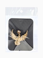 Брошь «Калибре с цветком», белая в золоте - фото 65466712