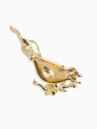 Брошь «Птичка», цветная в золоте 10905895