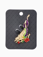 Брошь «Птичка», цветная в золоте - Фото 4