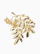 Брошь «Ветка Рябины», красно-зелёная в золоте 10905902