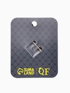 Брошь «Бабочка» матовая, в жилки, чёрная в золоте - фото 65466753