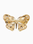 Брошь «Бабочка», глянцевая, синяя в золоте - Фото 2