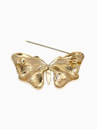 Брошь «Бабочка», глянцевая, синяя в золоте - Фото 3