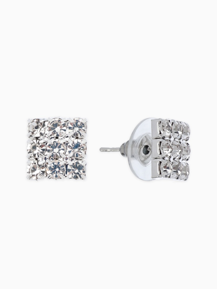 Серьги со стразами 